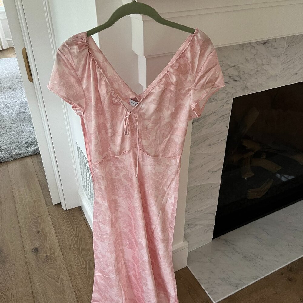 Benton Pink Floral Slip Maxi Dress from Petal and Pup